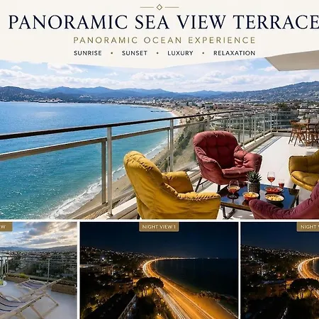 Luxury 3br With Panoramic View, Terrace & 3 Bathrooms Festival Cannes